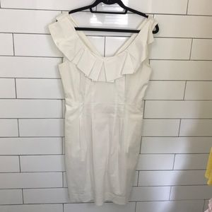 White BCBGMaxAzria casual cotton dress